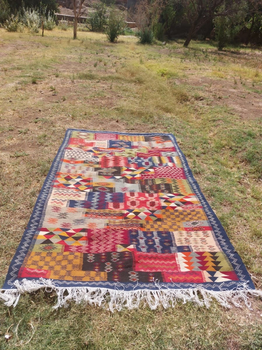 Handmade Moroccan Flatweave Rug