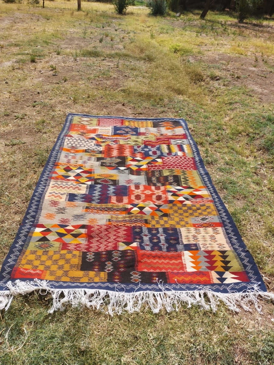 Handmade Moroccan Flatweave Rug