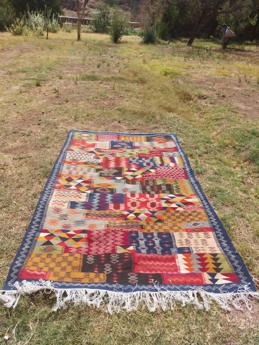 Handmade Moroccan Flatweave Rug