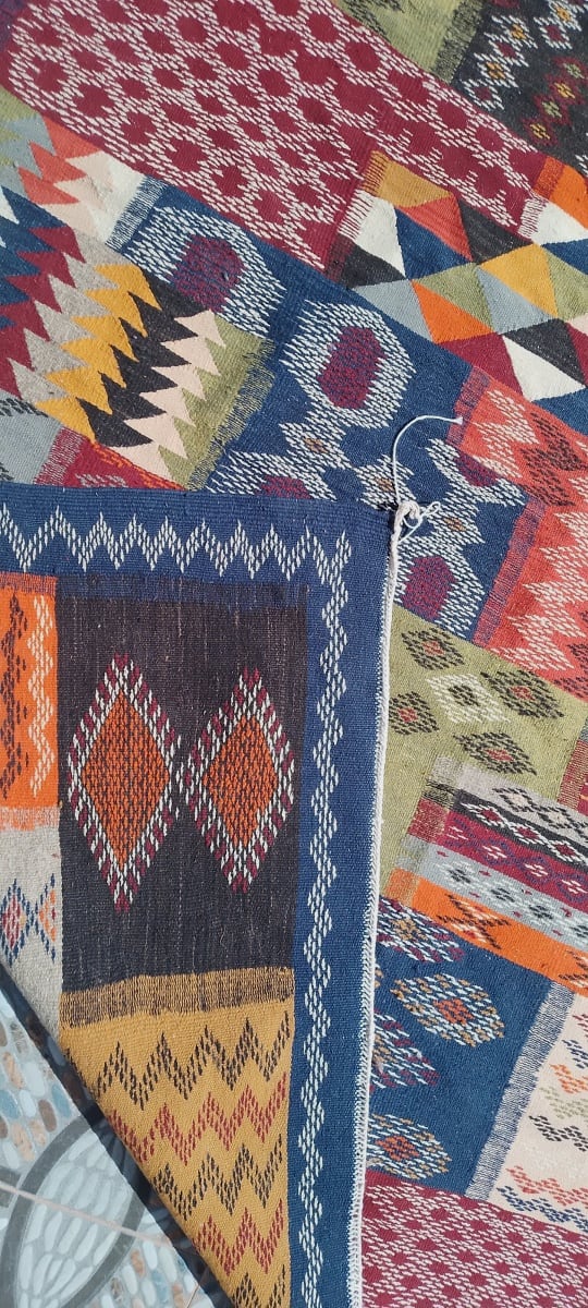 Handmade Moroccan Flatweave Rug