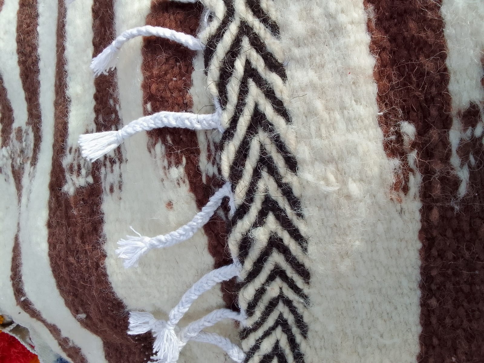  Hanbel blanket   Brown, White Morocco