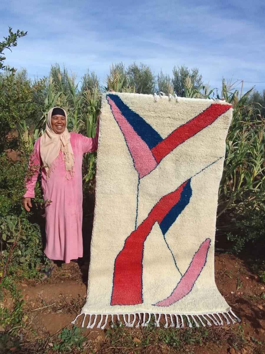  A rug  Colored Morocco