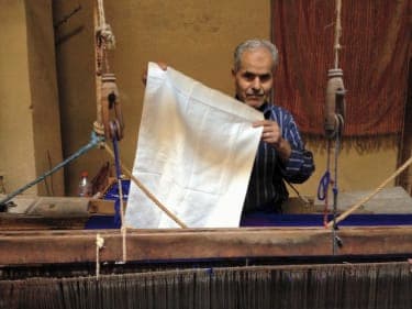  Scarf Cotton string and  polyster White Morocco