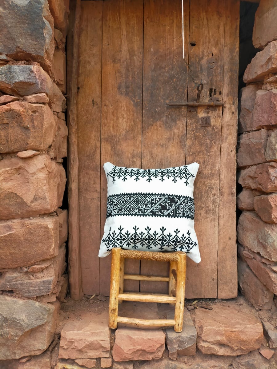 Handmade Embroidered Pillow