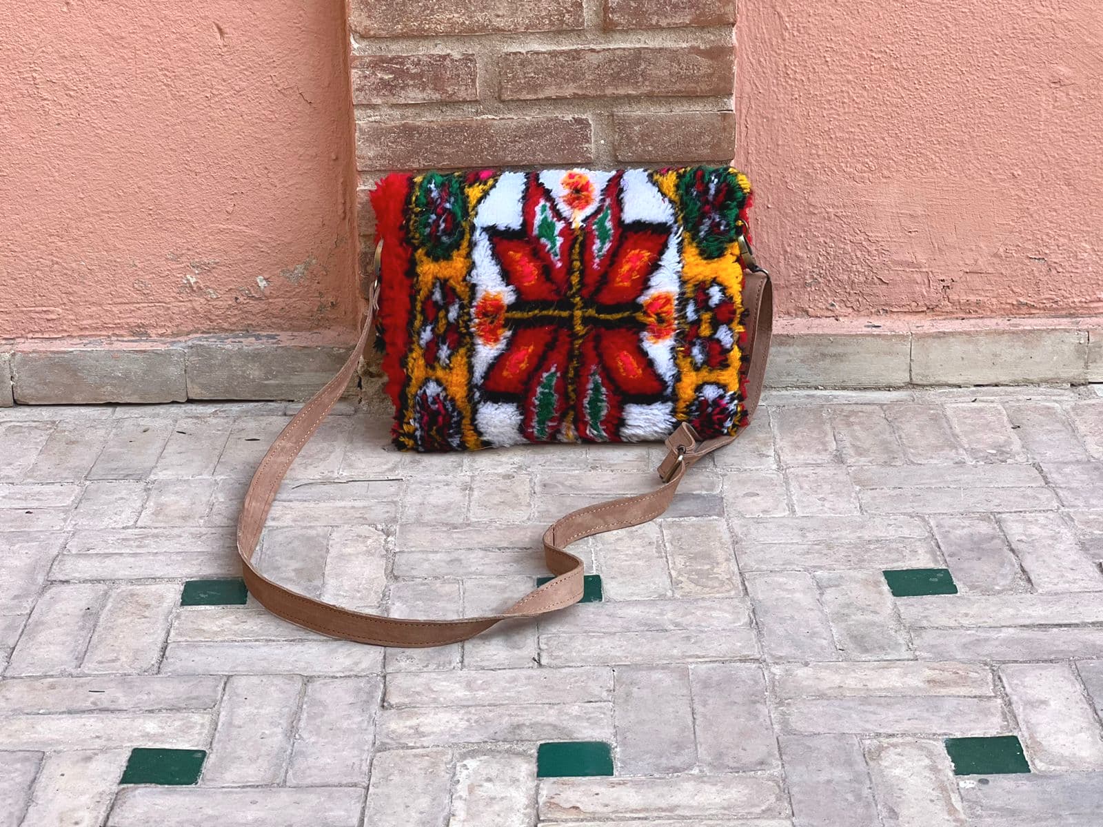  bag leather and Sabra silk Colored Morocco