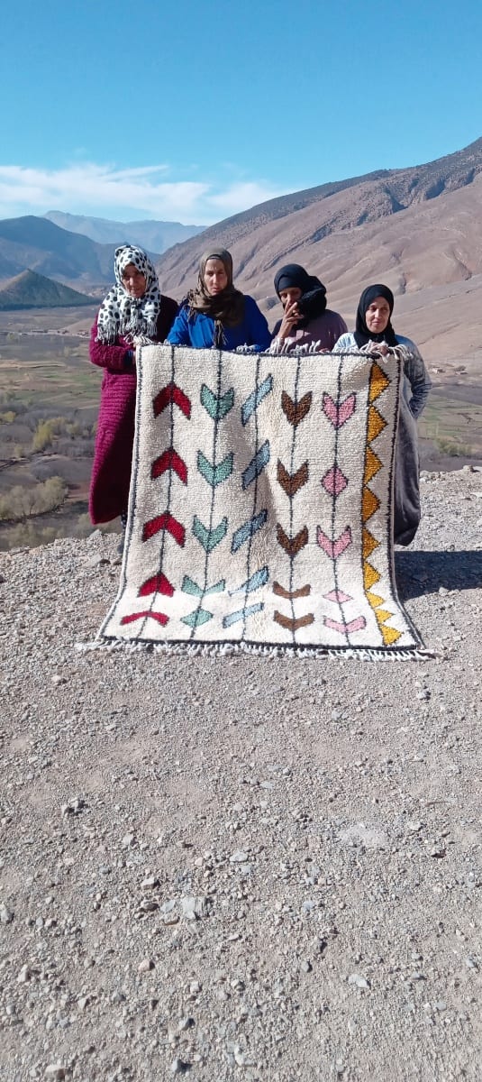  Beni Ourain Wool Colored Morocco