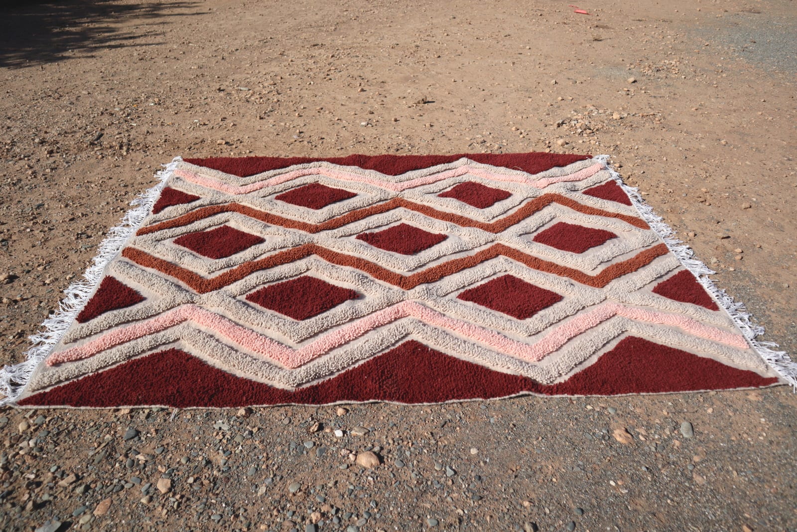  Rug   and  Red, Pink Morocco