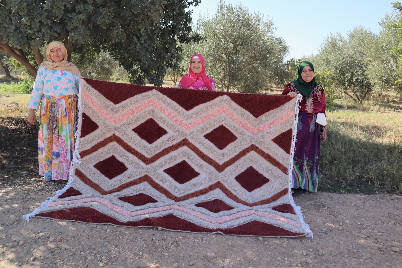  Rug   and  Red, Pink Morocco