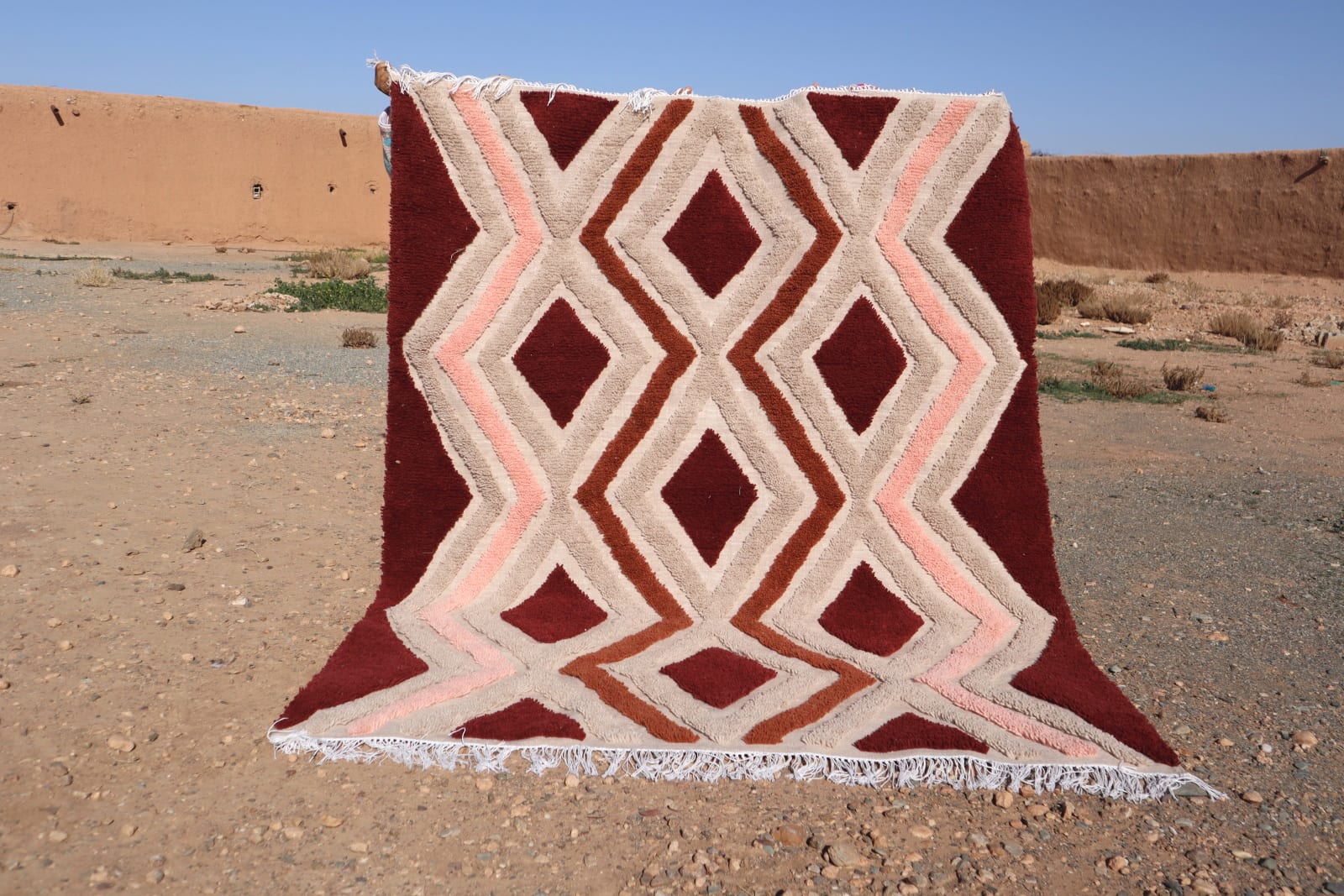  Rug   and  Red, Pink Morocco