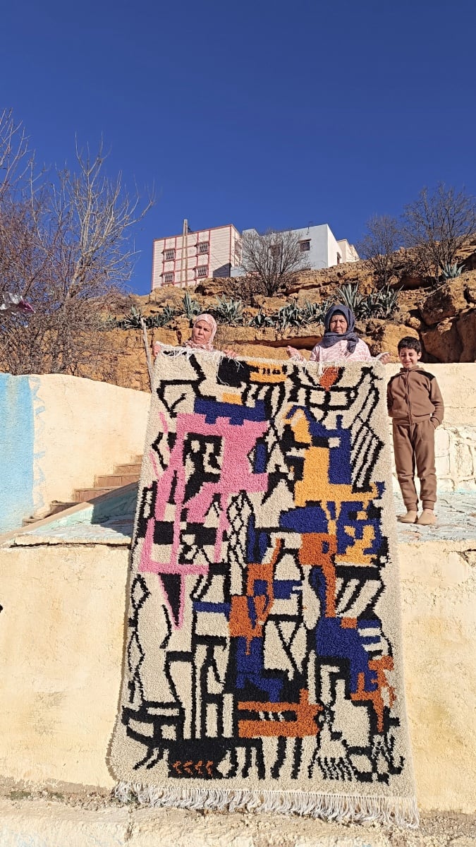  Pile Knot  Colored Morocco