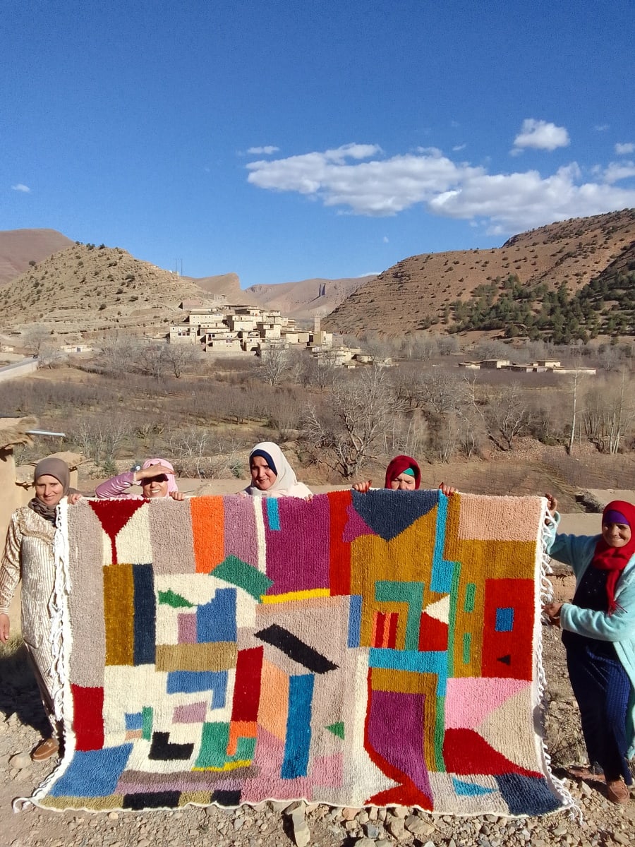  Rug  Colored Morocco