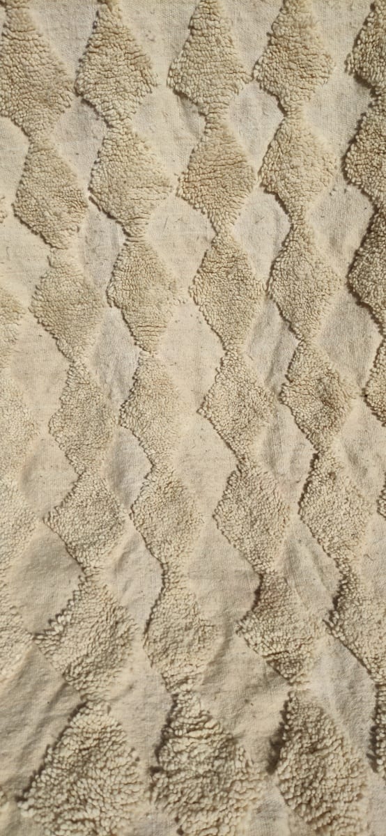  Azilal Rug Wool White Morocco