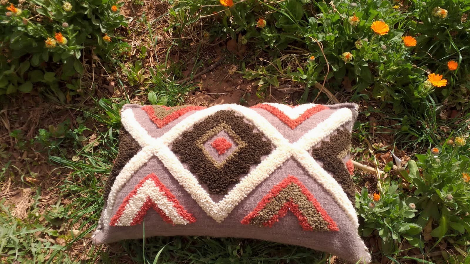 Handmade Flatweave Pillow