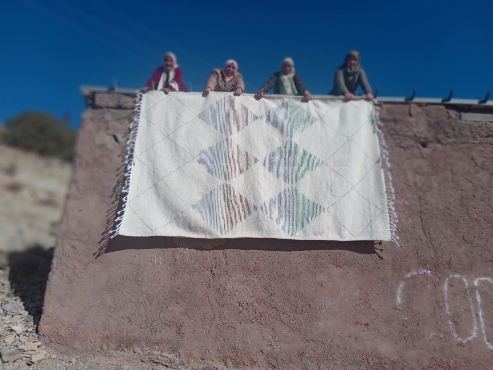  Beni Ourain Wool String and Wool Colored Morocco