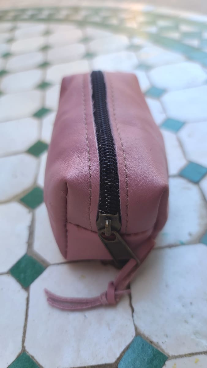   small bag leather Pink, Black Morocco