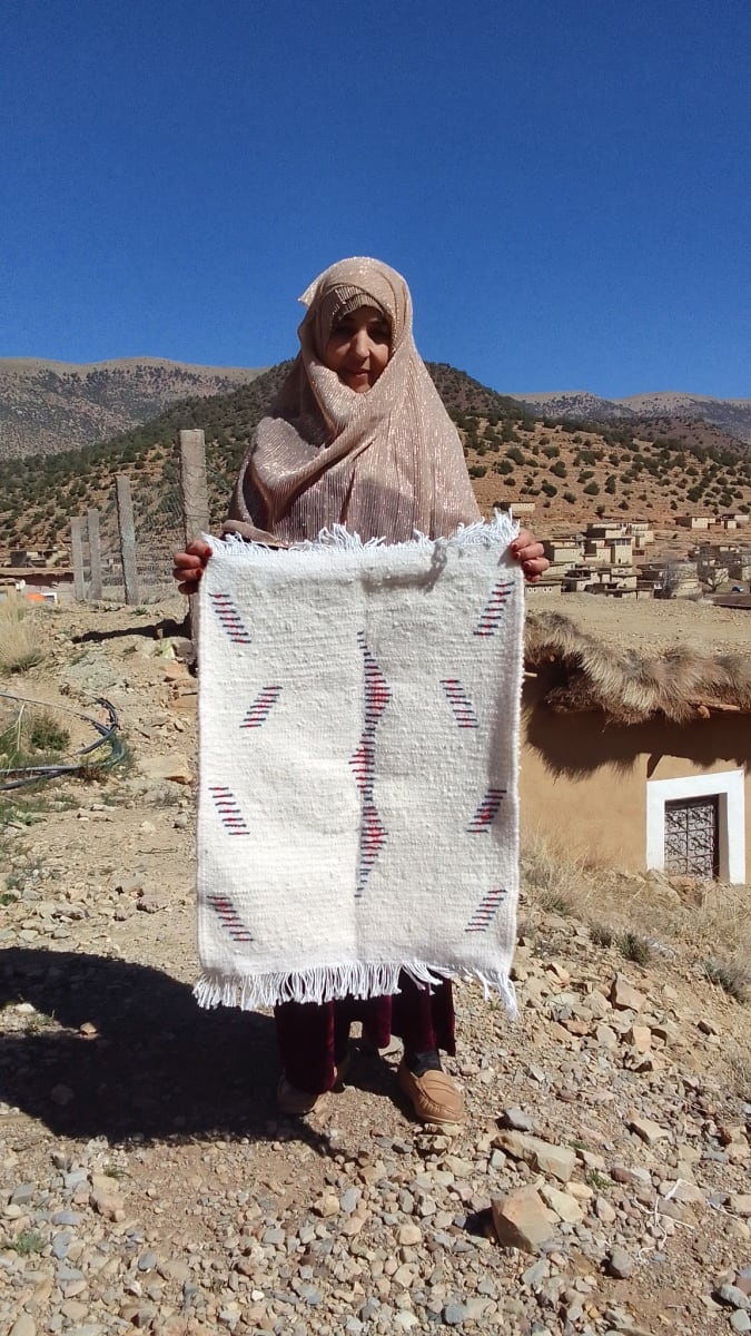  Rug  Red, Blue Morocco