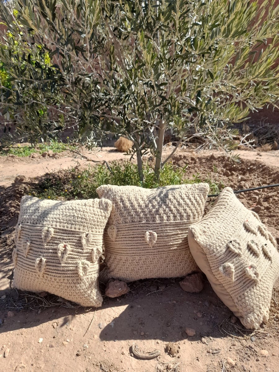  Pillow  Brown Morocco