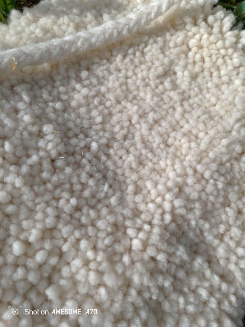  Side Bag Tadout - Wool and Cotton White Morocco