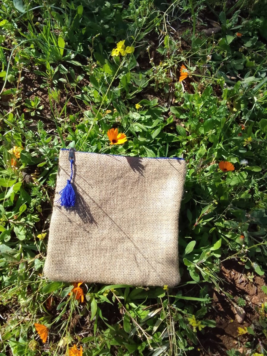  Money Bag  Blue Morocco