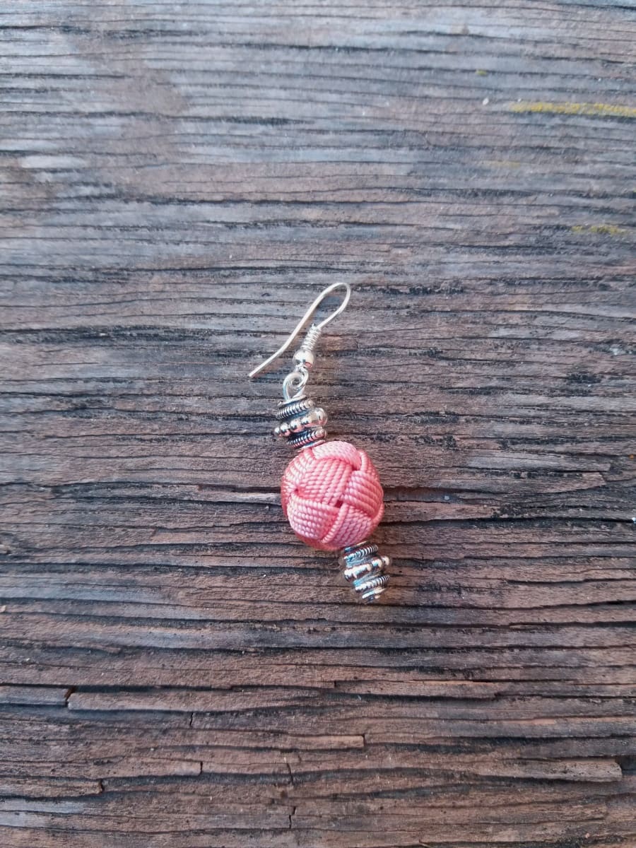 Ball and Button Earrings