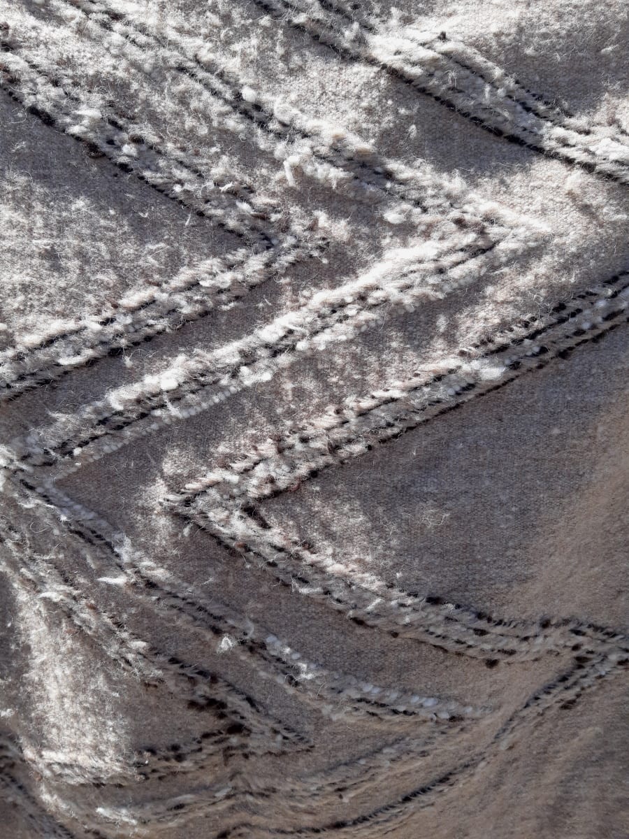  Woven Blanket  Grey, Black Morocco
