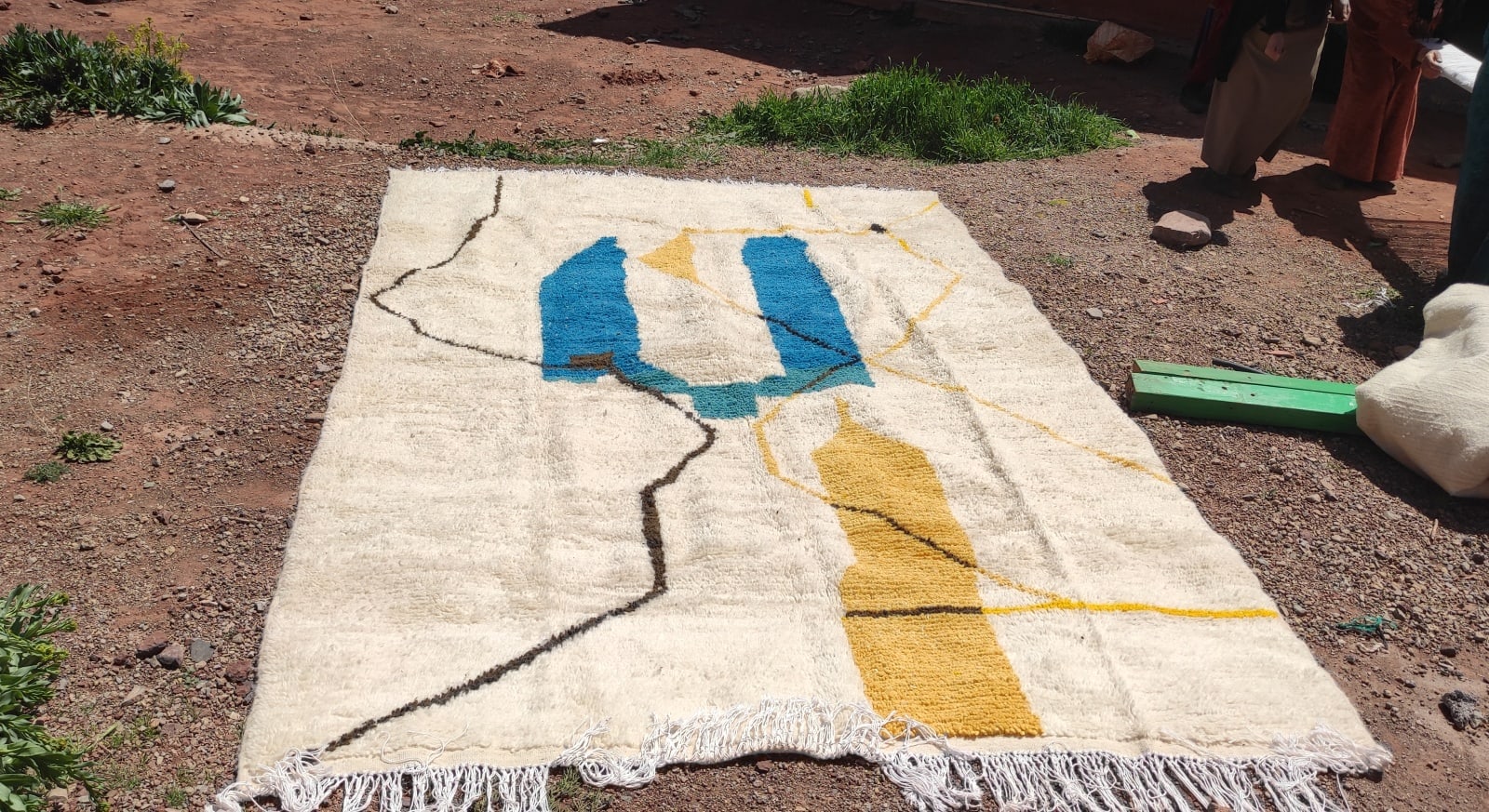 Azilal Rug Wool Black, White Morocco