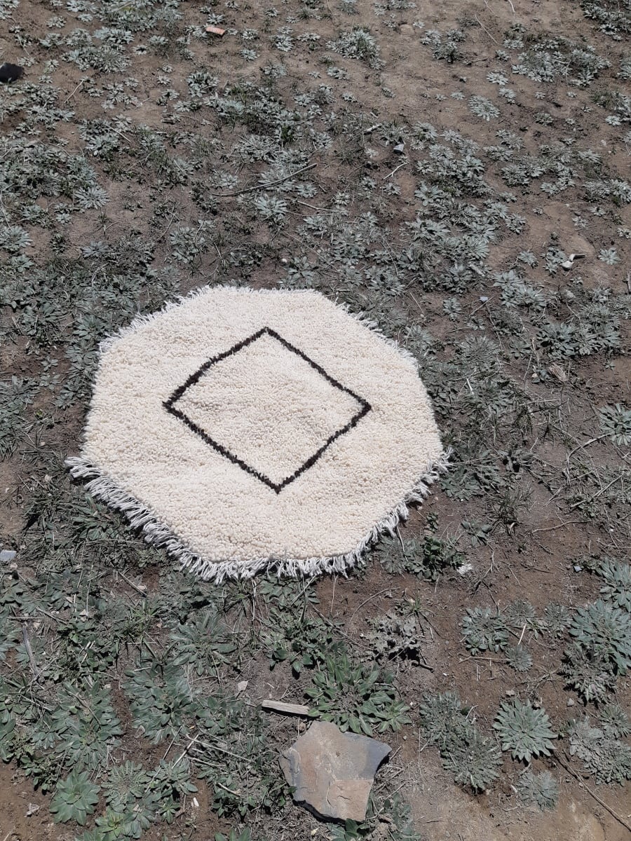 Pileknot rug  Black, White Morocco