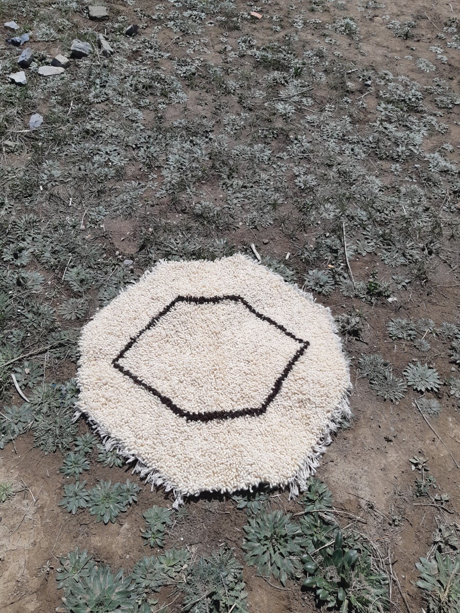  Pileknot rug  Black, White Morocco