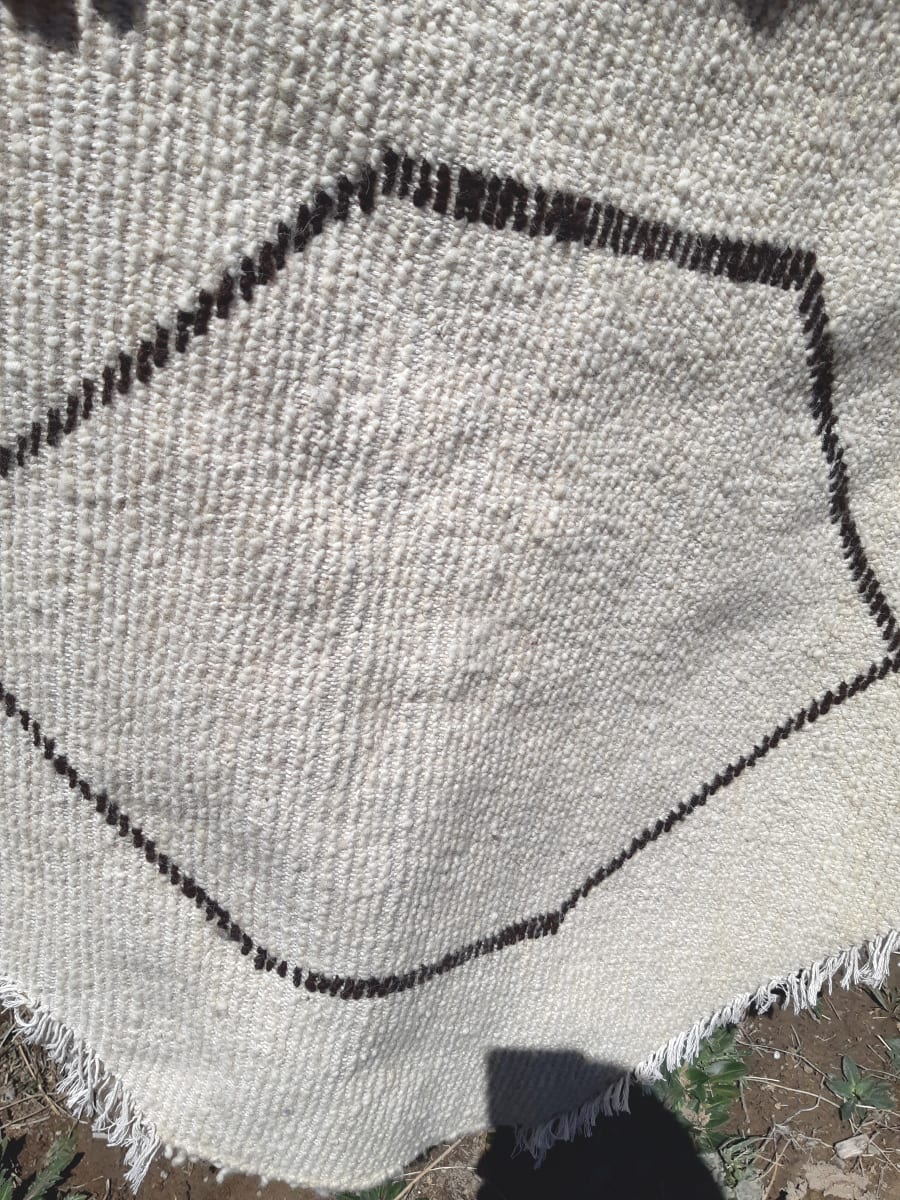  Pileknot rug  Black, White Morocco