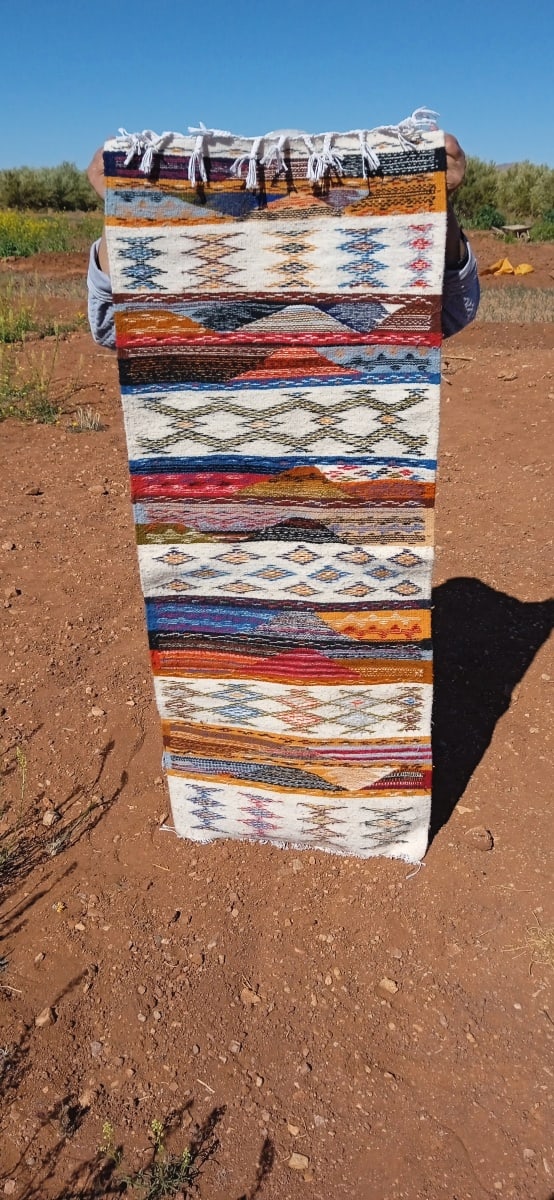 Handmade Moroccan Flatweave Rug