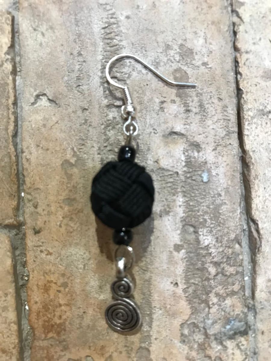 Ball and Button Earrings