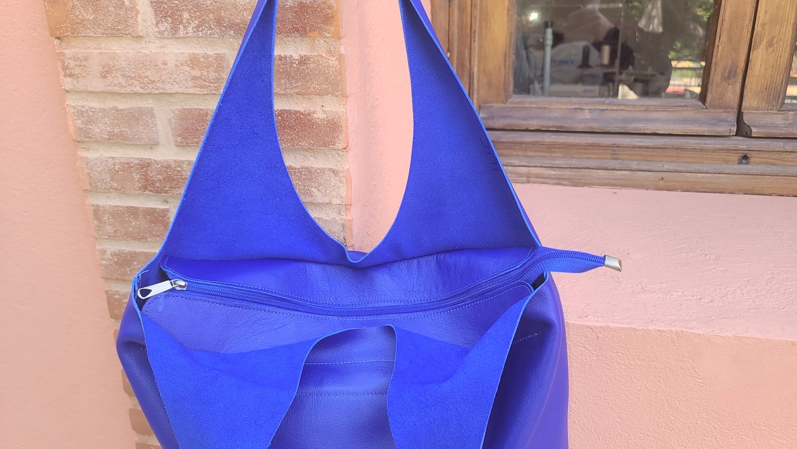  bag leather Blue Morocco