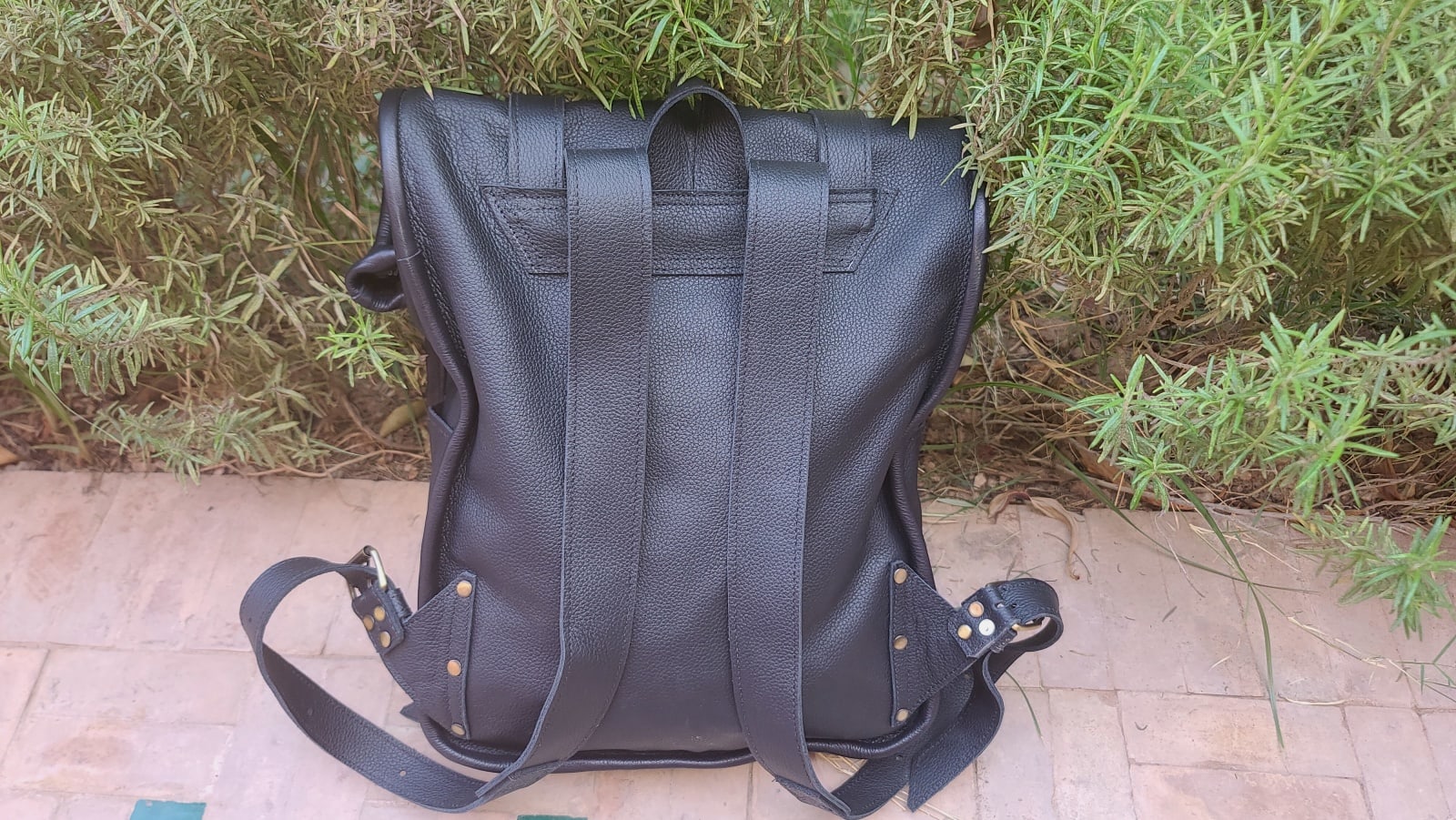  handbag leather Brown, Black Morocco