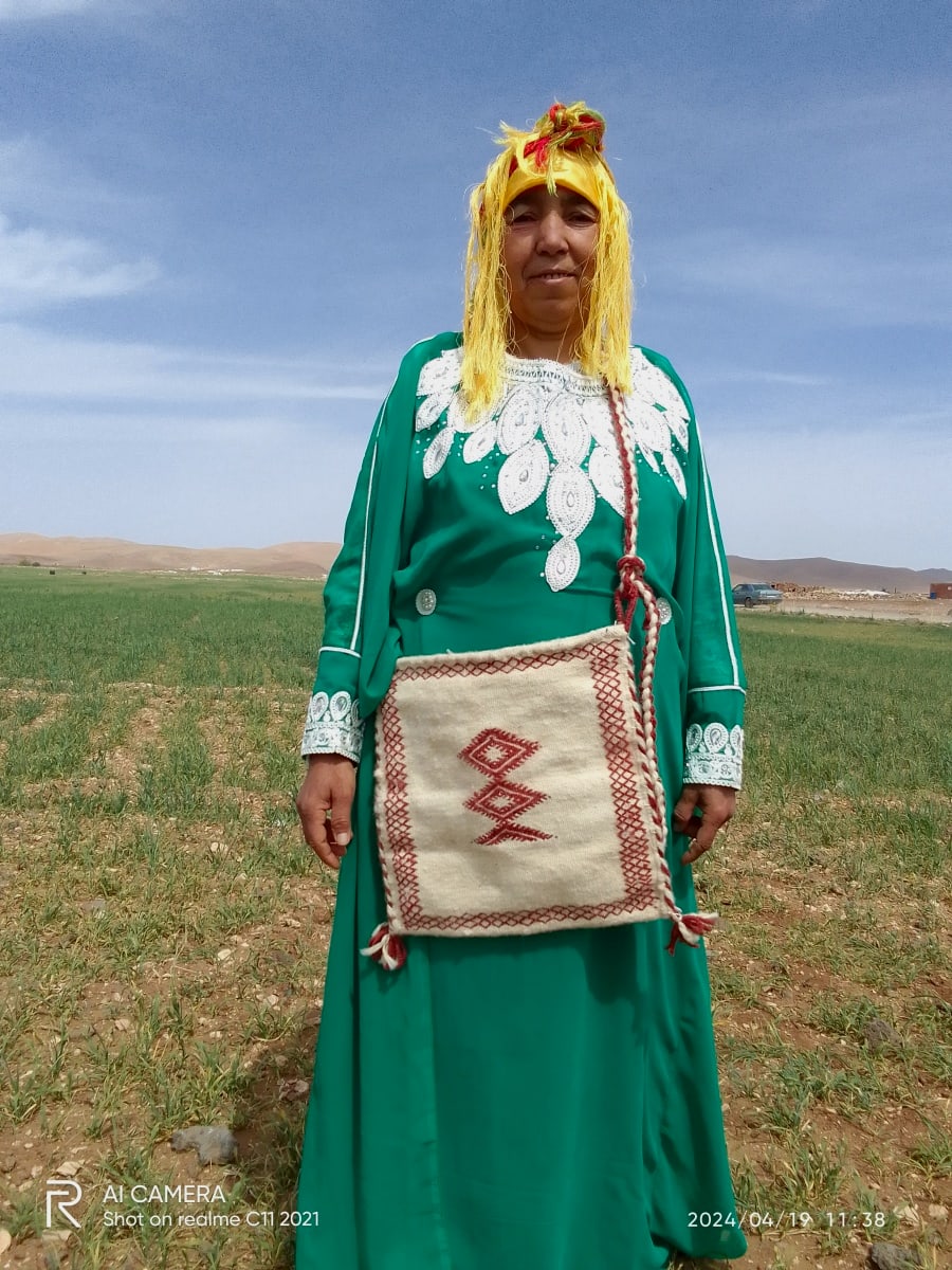  Woven bag Warp and White wool White Morocco