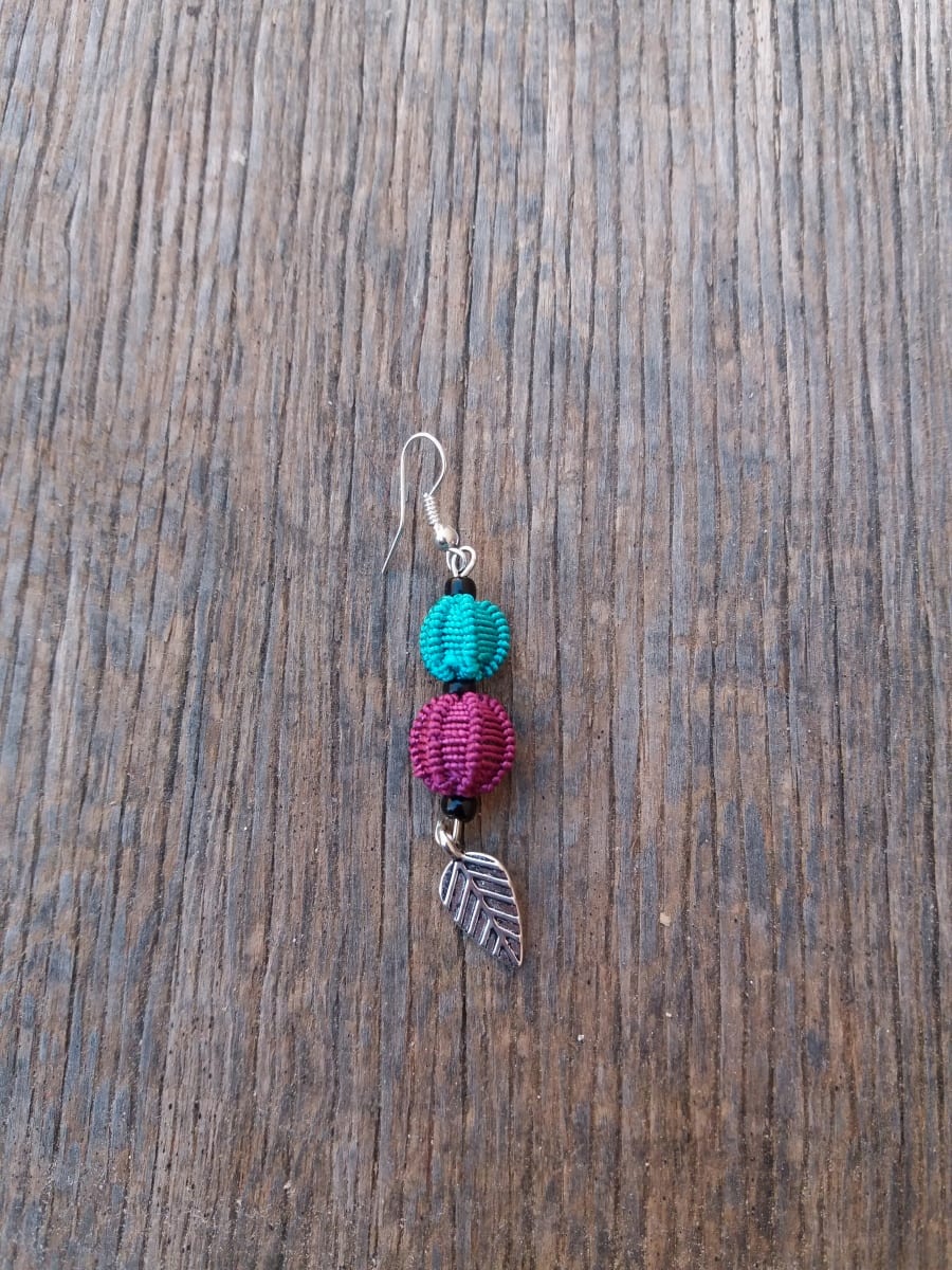 Button Dangle Earrings