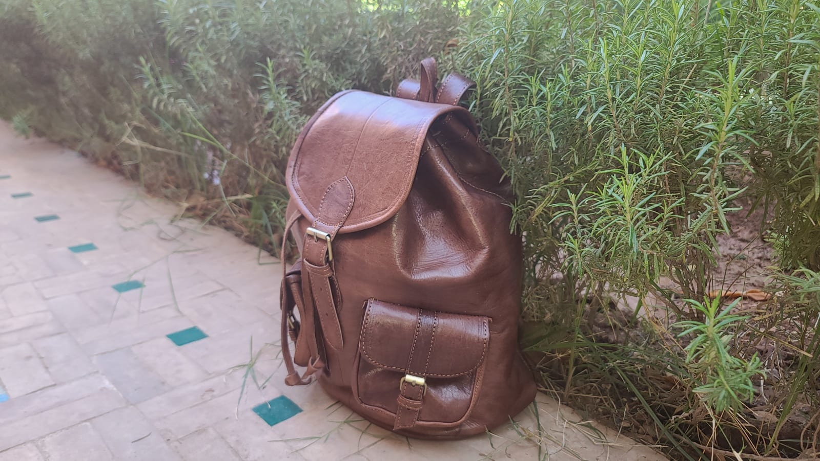  handbag leather Brown Morocco