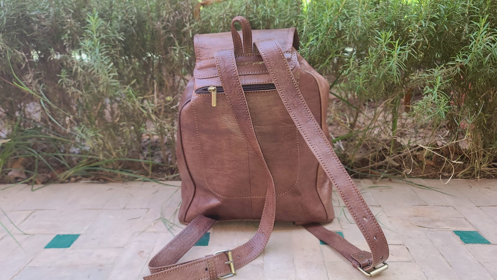  handbag leather Brown Morocco