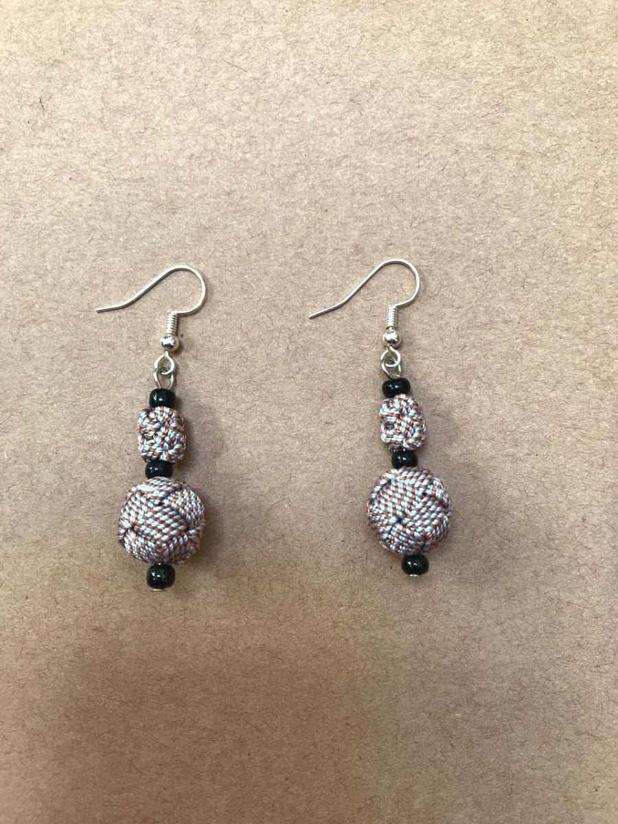 Ball and Button Earrings