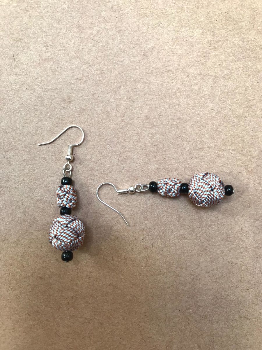 Ball and Button Earrings