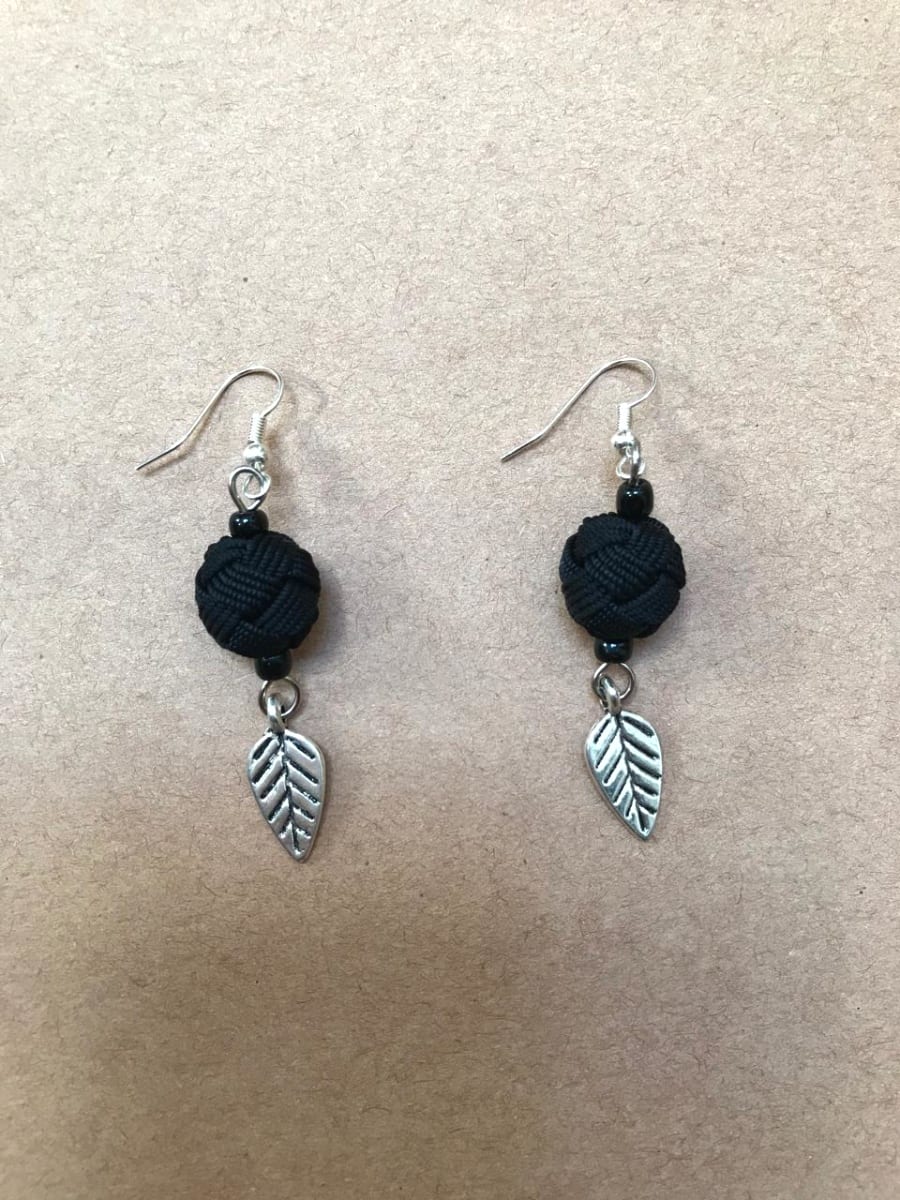 Button Dangle Earrings