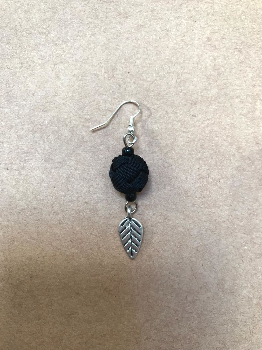 Button Dangle Earrings