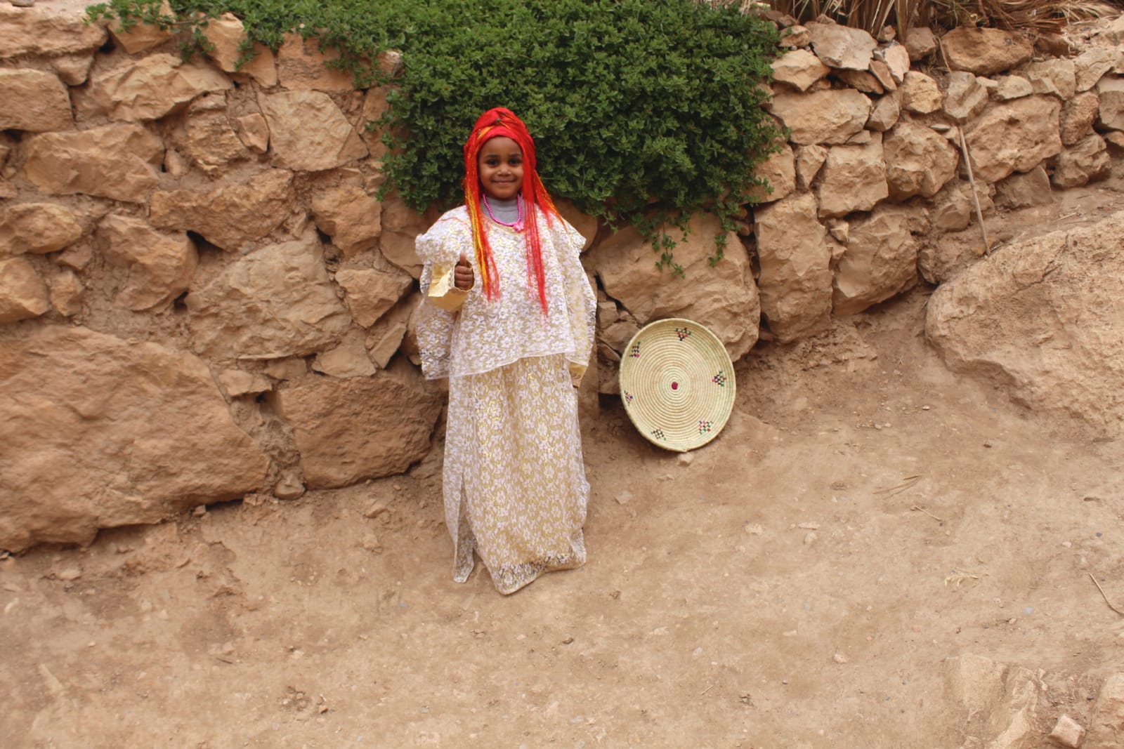  Woven Basket  Colored Morocco