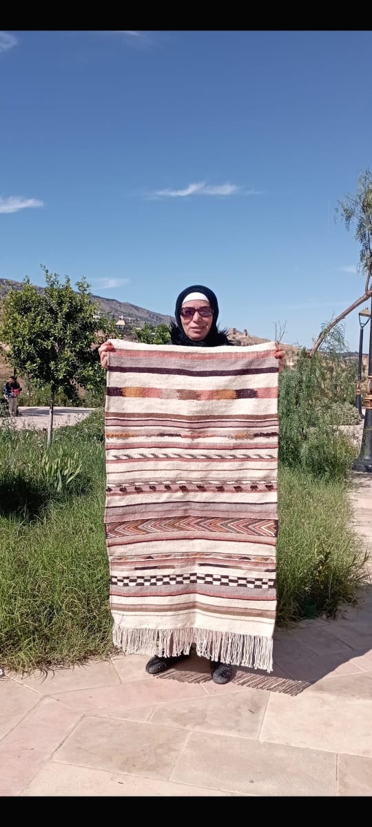  Woven Blanket  Colored Morocco