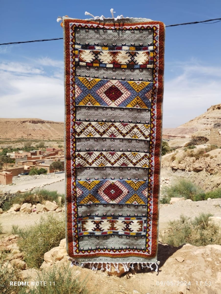 Flatweave and Pileknot rug