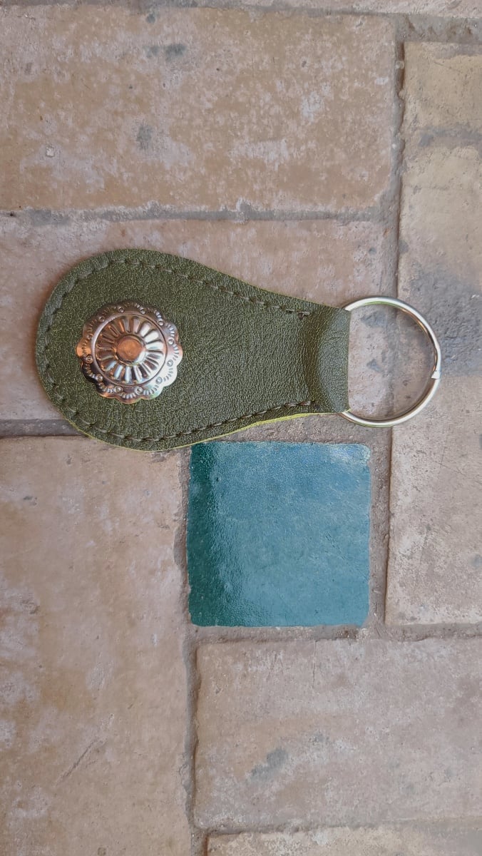   small bag leather Green, Grey Morocco