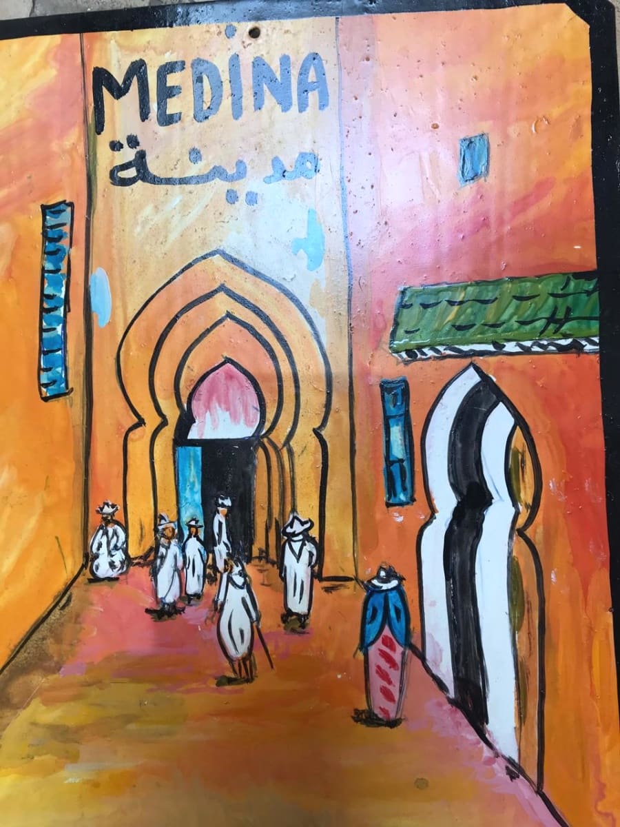  Metal Piece Water-Based Paint Colored Morocco