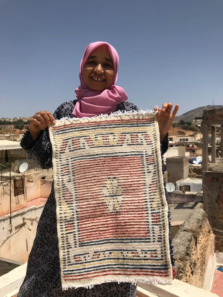  Pileknot Rug  Colored Morocco