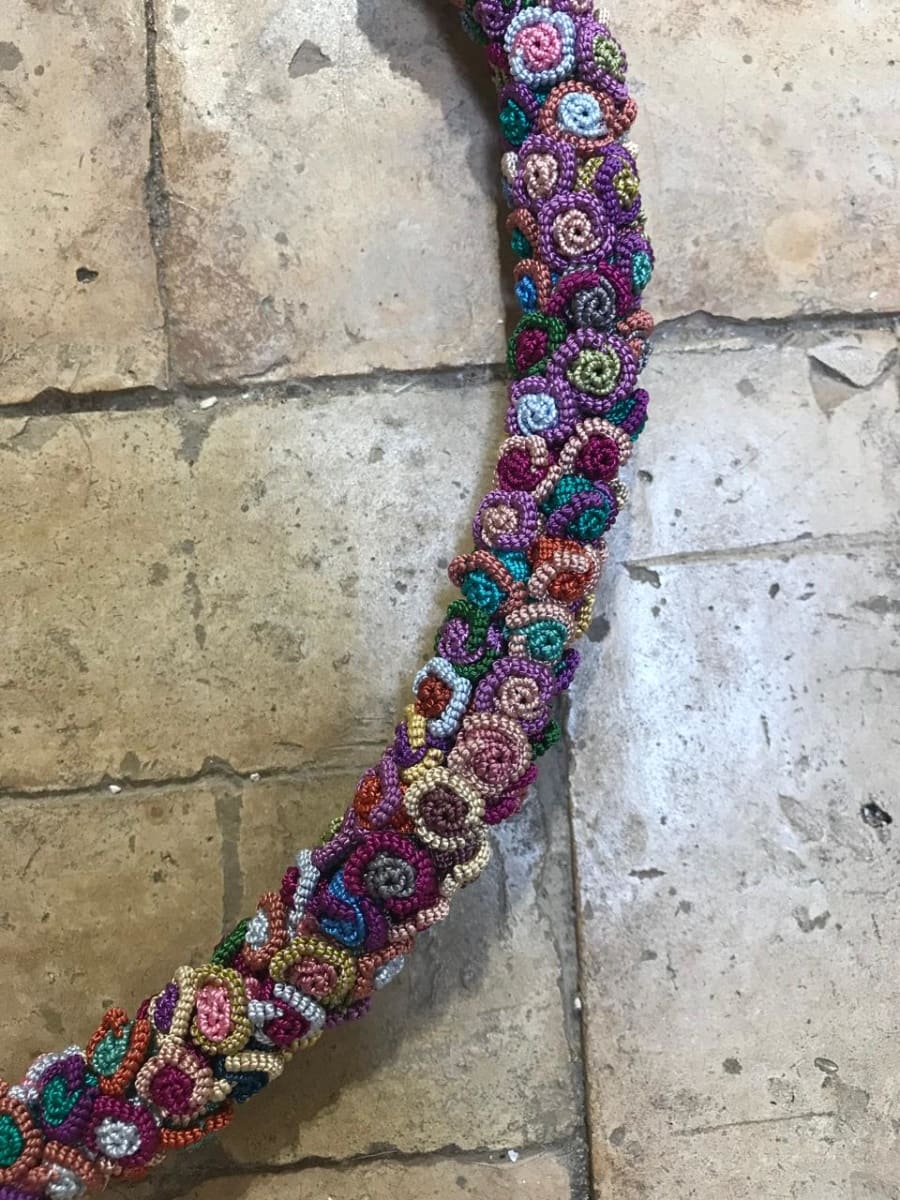  Cluster Necklace  Colored Morocco