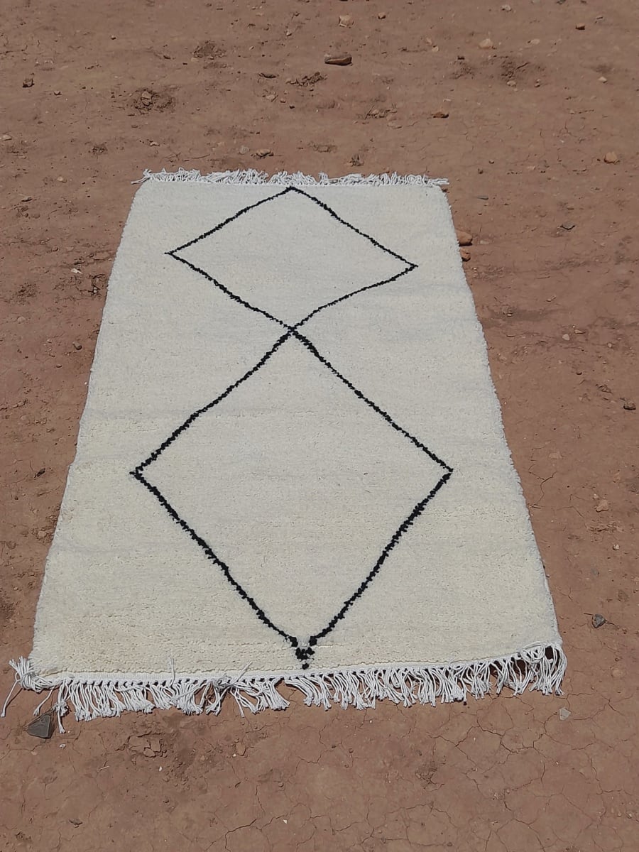  Rug   Black, White Morocco