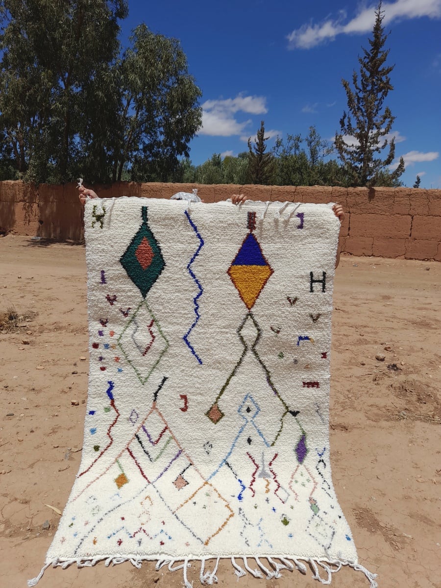  Rug   Colored Morocco